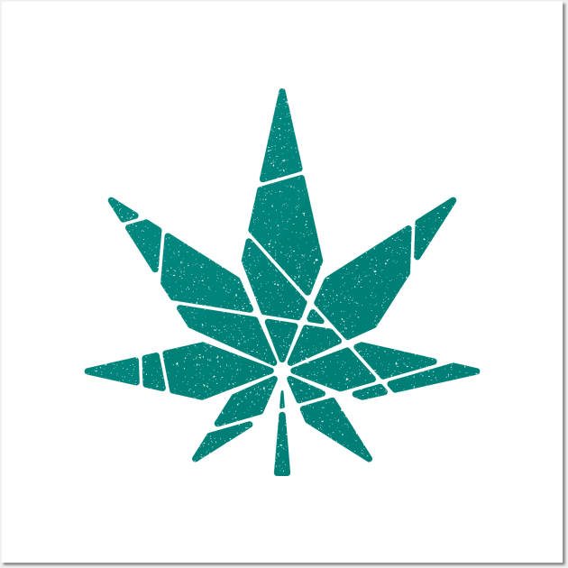 Sliced Cannabis Leaf Wall Art by John Uttley